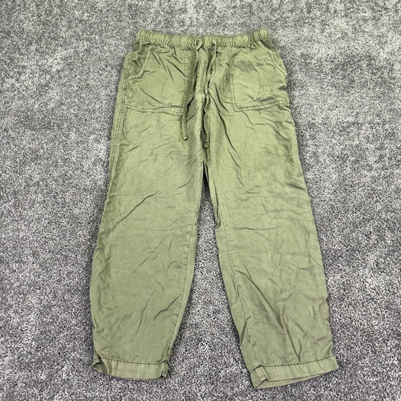 Sanctuary Pants - Sanctuary Pants Womens Large Green Jogger Elastic Waist Cuffed Pockets City